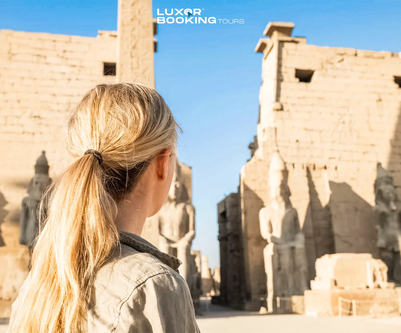 Best time to visit Luxor with Karnak Temple and clear blue sky