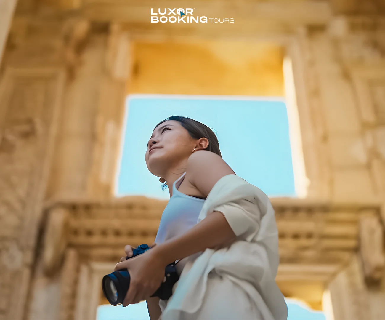 Experienced travelers exploring Luxor calmly