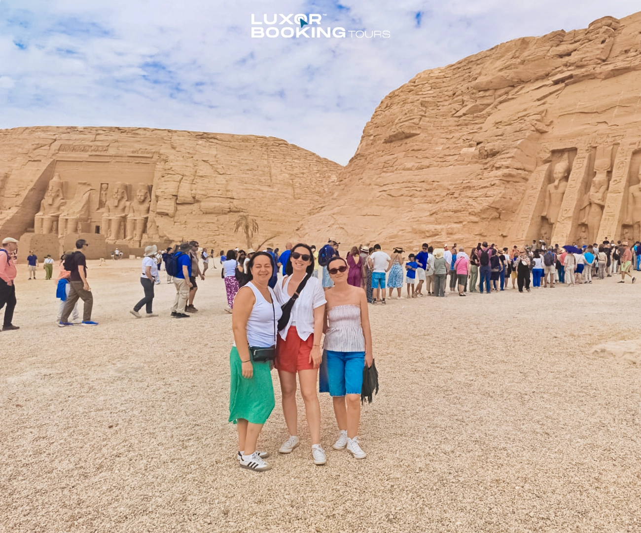 comparison between Luxor temples and Aswan Nile scenery