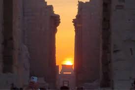 luxor temples under strong sunlight showing hot weather conditions
