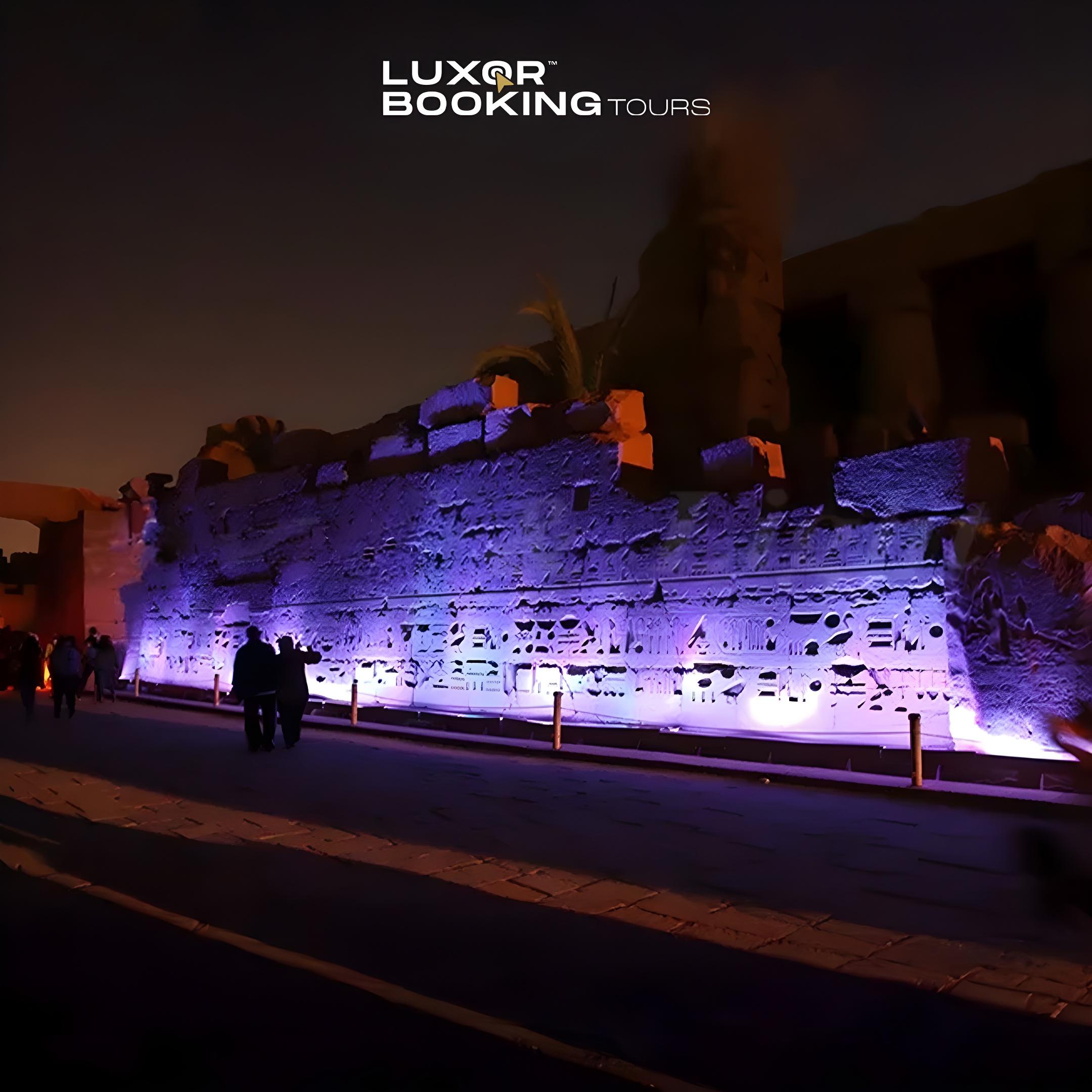 Sound and Light show at Karnak Temple in Luxor